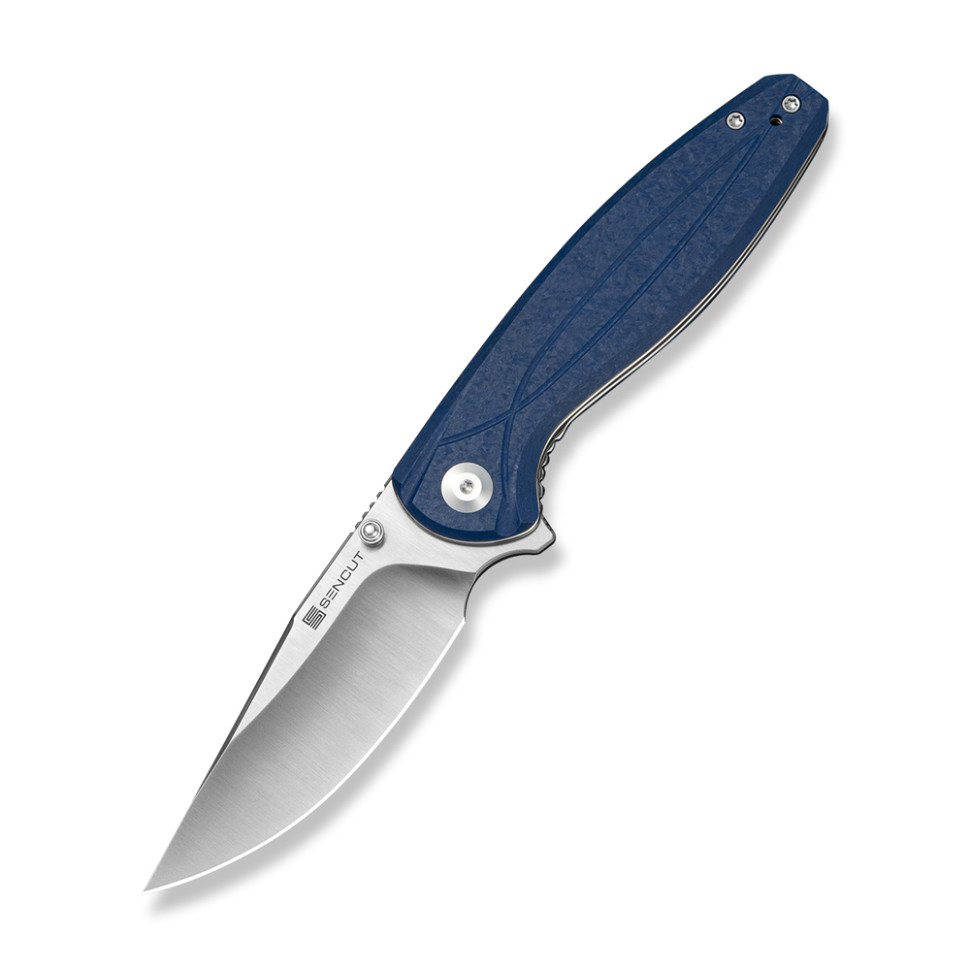 412460.970 Ніж складаний туристичний Sencut Vyrce (8.9 см) D2 / G10 синій - Зображення 1