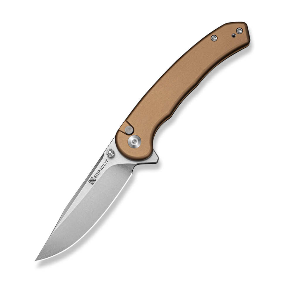 412474.970 Ніж складаний туристичний Sencut Ingot (8.2 см) D2 / Aluminum коричневий - Зображення 1