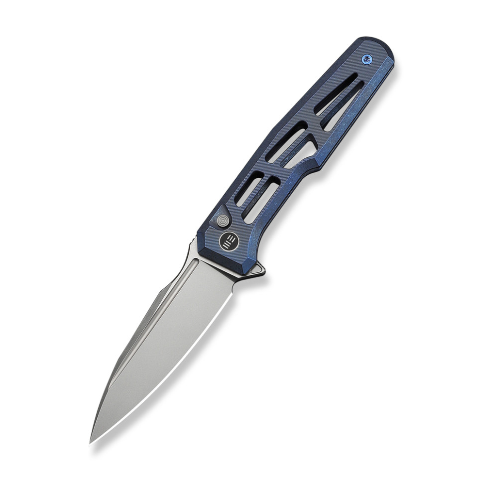 412568.970 Ніж складаний туристичний Weknife Dressytak (8.6 см) Bohler M390 / Titanium синій - Зображення 1