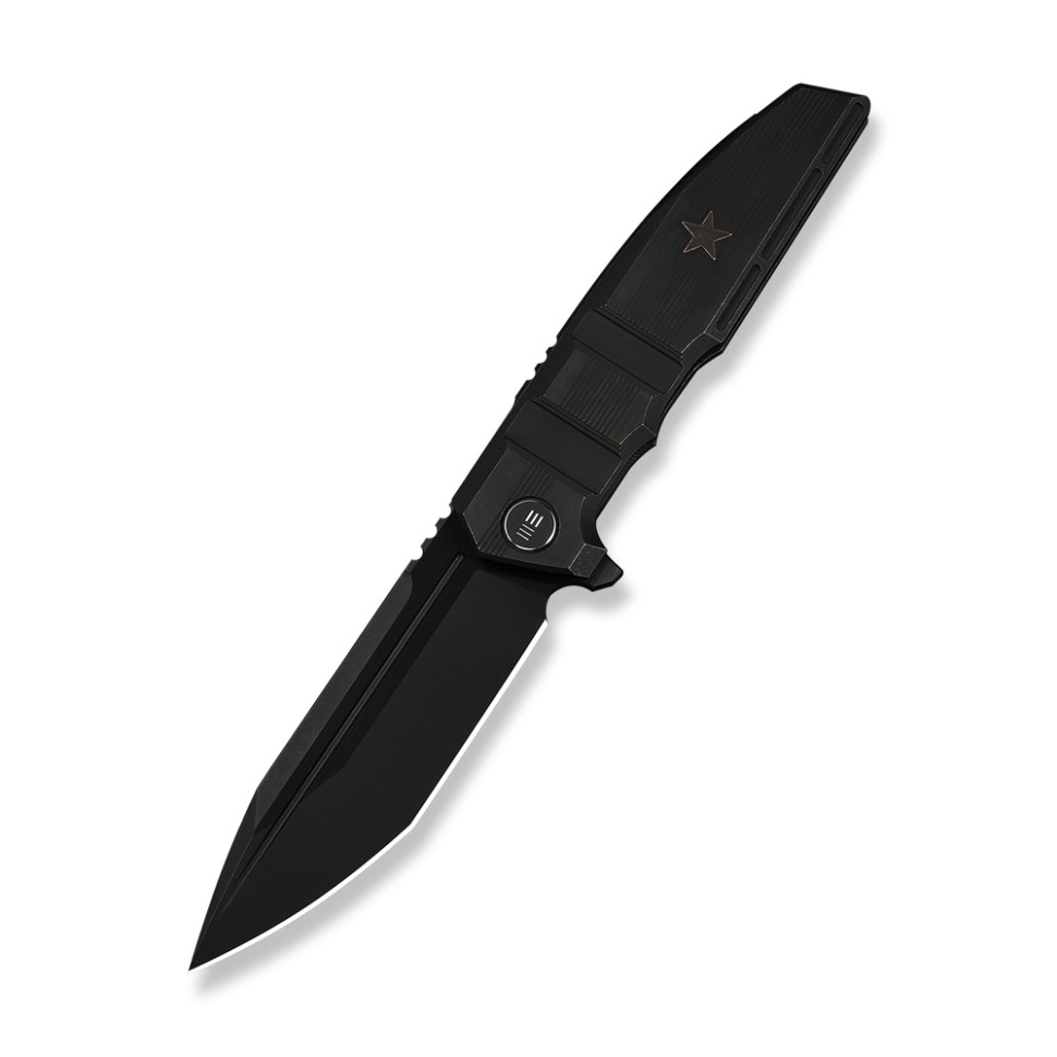 412662.970 Ніж складаний туристичний Weknife Breach (9.8 см) Bohler M390 / Titanium чорний - Зображення 1