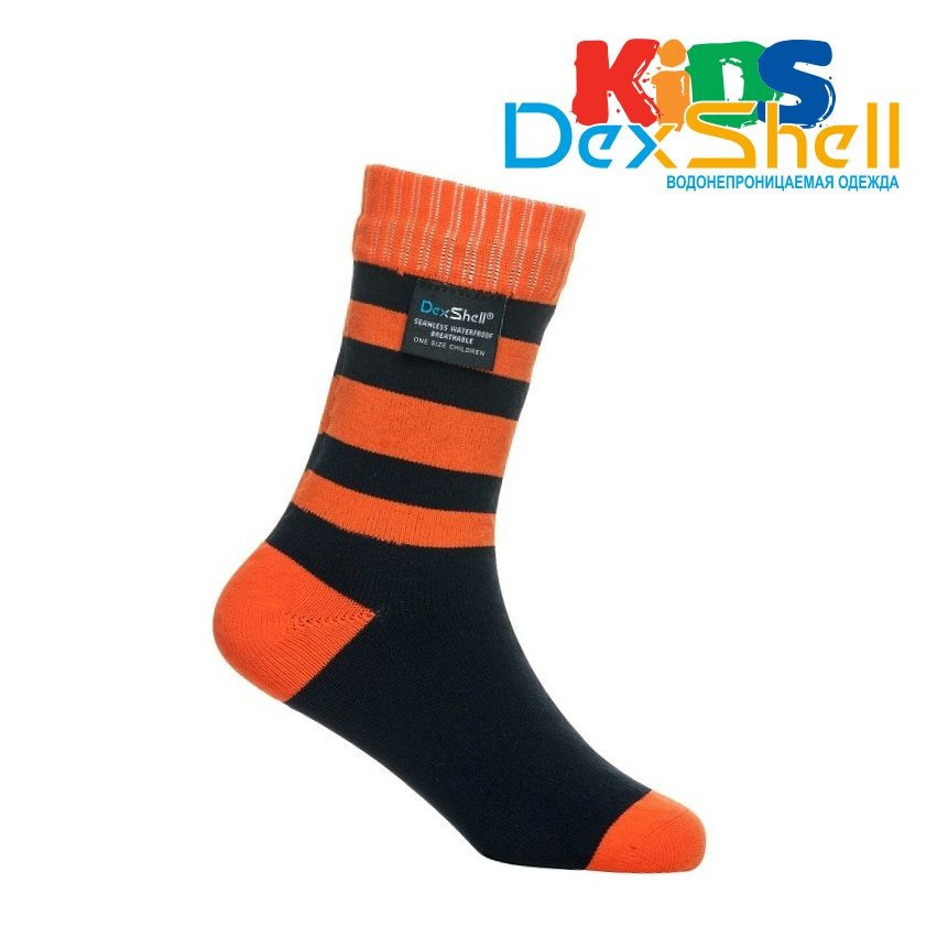 5002301.970 Шкарпетки водонепроникні дитячі Dexshell Children soсks orange, р-р L, помаранчеві - Зображення 1