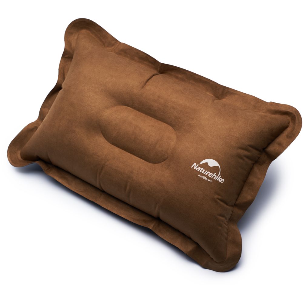 6927595718209-01 Подушка надувна Naturehike Comfortable NH15A001-L, коричневий - Зображення 1
