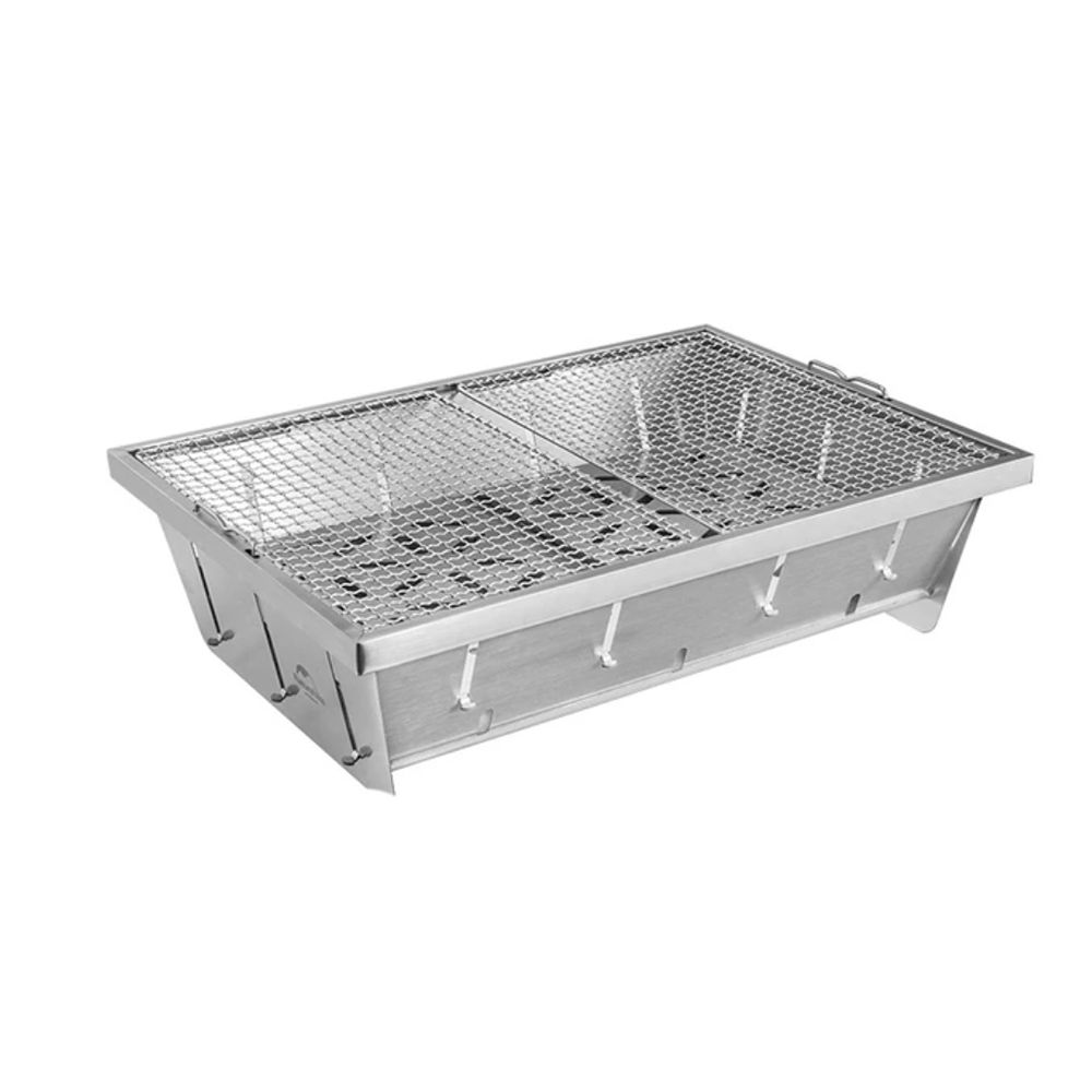 6927595767672-1 Гриль портативний Naturehike Picnic BBQ Grill NH20CJ006, р-р L, сталь - Зображення 1