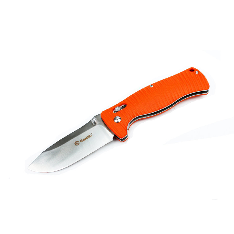 8260.900x0 Ніж складаний туристичний Ganzo G720 (9 см) 440C / G10 помаранчевий - Зображення 1