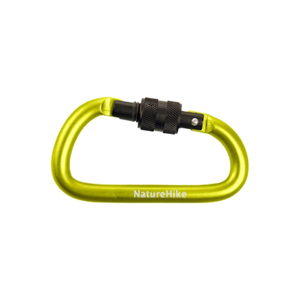 9006663.970 Карабін Naturehike D-type NH15A005-H, 6 см, жовтий - Зображення 1