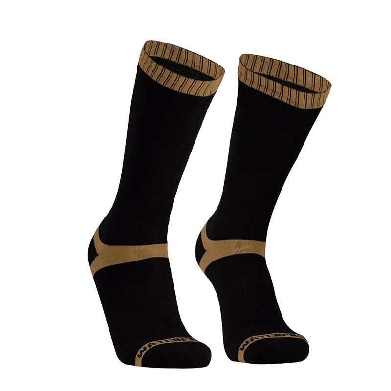 9009264.970 Шкарпетки водонепроникні Dexshell Hytherm Pro Socks, розмір S (36-38), чорні з коричневою смугою - Зображення 1