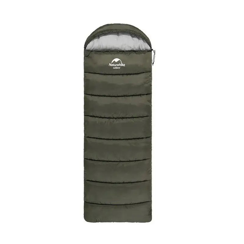 9013703.970 Спальник з капюшоном Naturehike U250 NH20MSD07, (6°C), правий, темно-зелений - Зображення 1