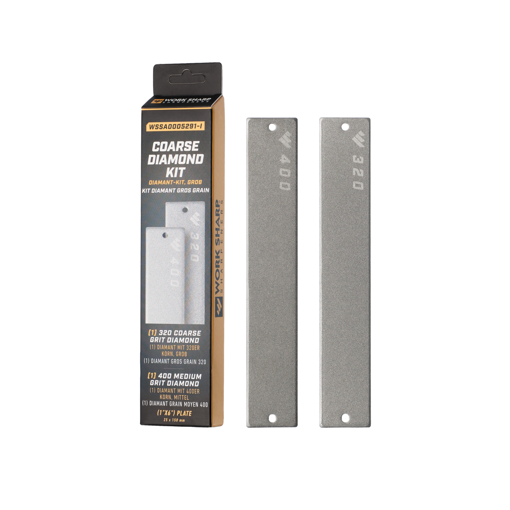 brunoks01032 Work Sharp набір змінних пластин Coarse Diamond (320/400) для точилки WSBCHPAJ-PRO, 2 шт - Зображення 1