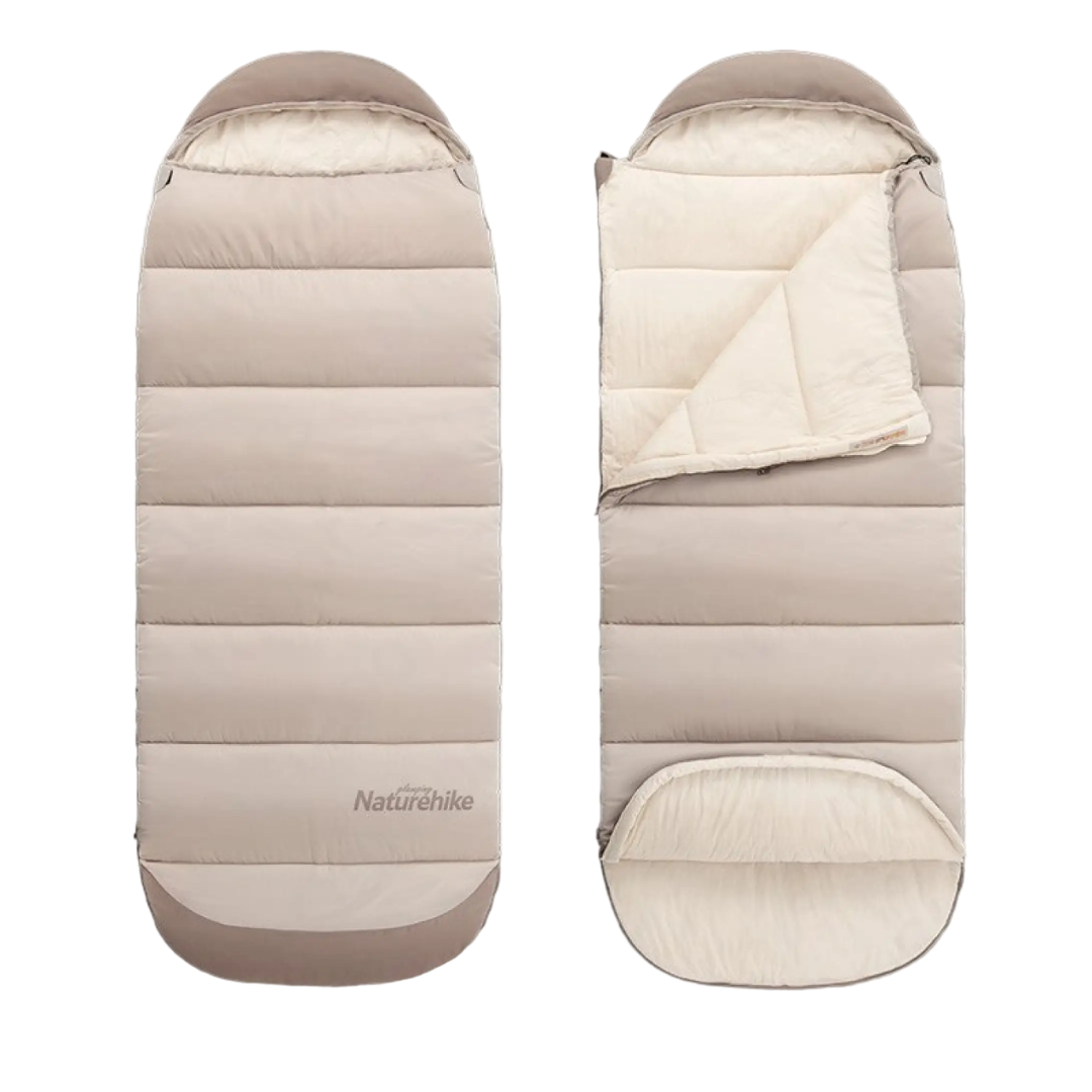 golovne Спальний мішок з капюшоном Naturehike B400 NH21MSD11, бежевий - Зображення 1