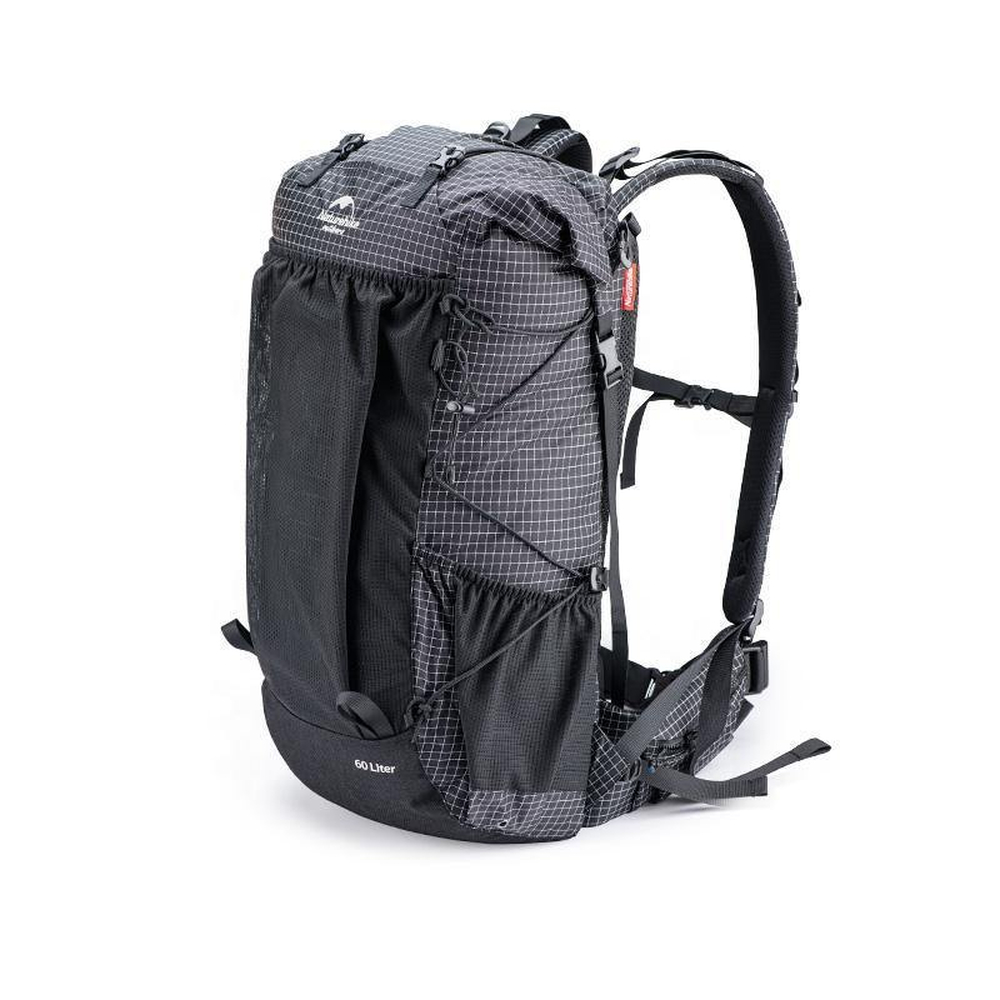 graphyt Рюкзак туристичний Naturehike Rock NH19BP095, 60+5 л, графіт в клітинку - Зображення 1