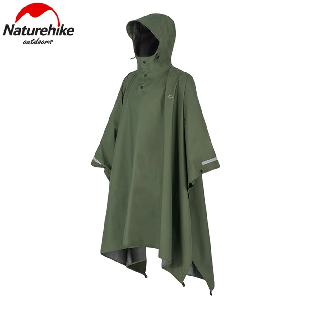 naturehike-poncho-impermeable-de Плащ-дощовик Naturehike NH21FS036, p-p L, армійський зелений - Зображення 1